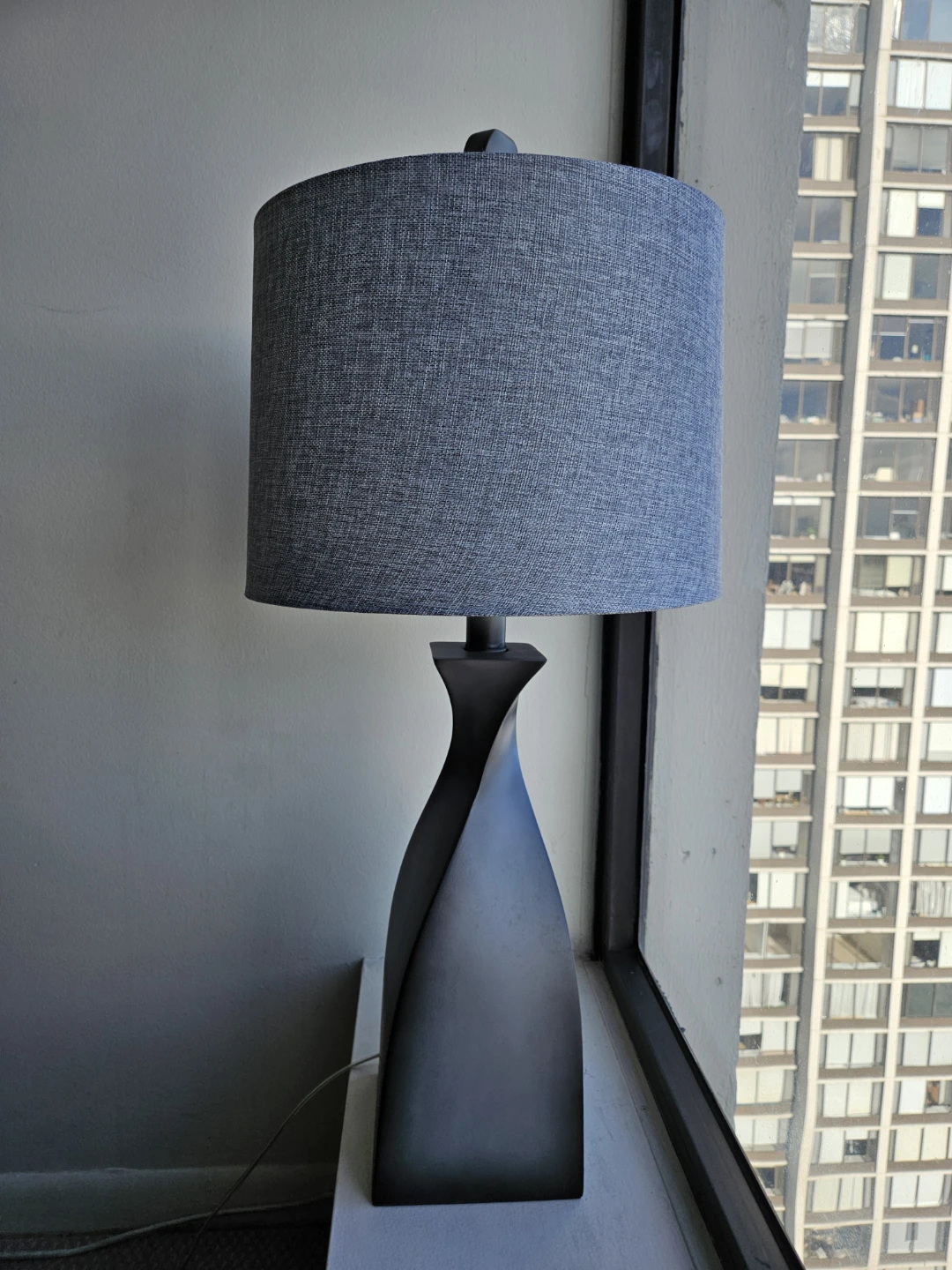 Set of 2 Gray Table Lamps