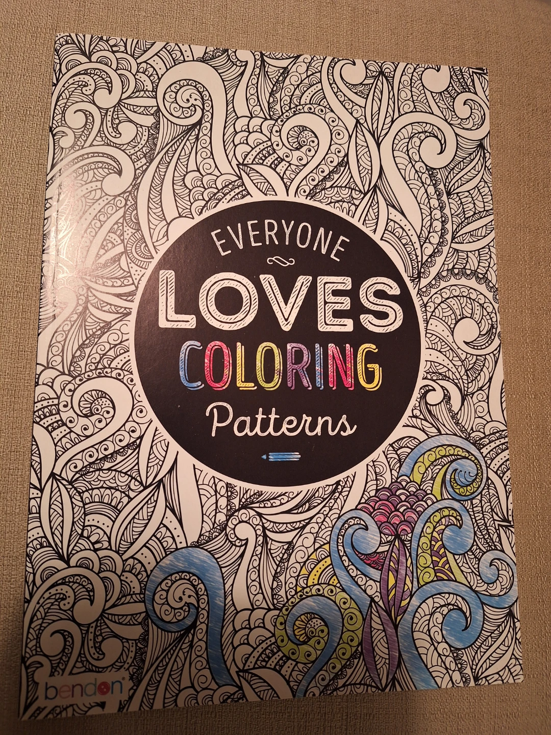 Bendon Everyone Loves Coloring Patterns Book