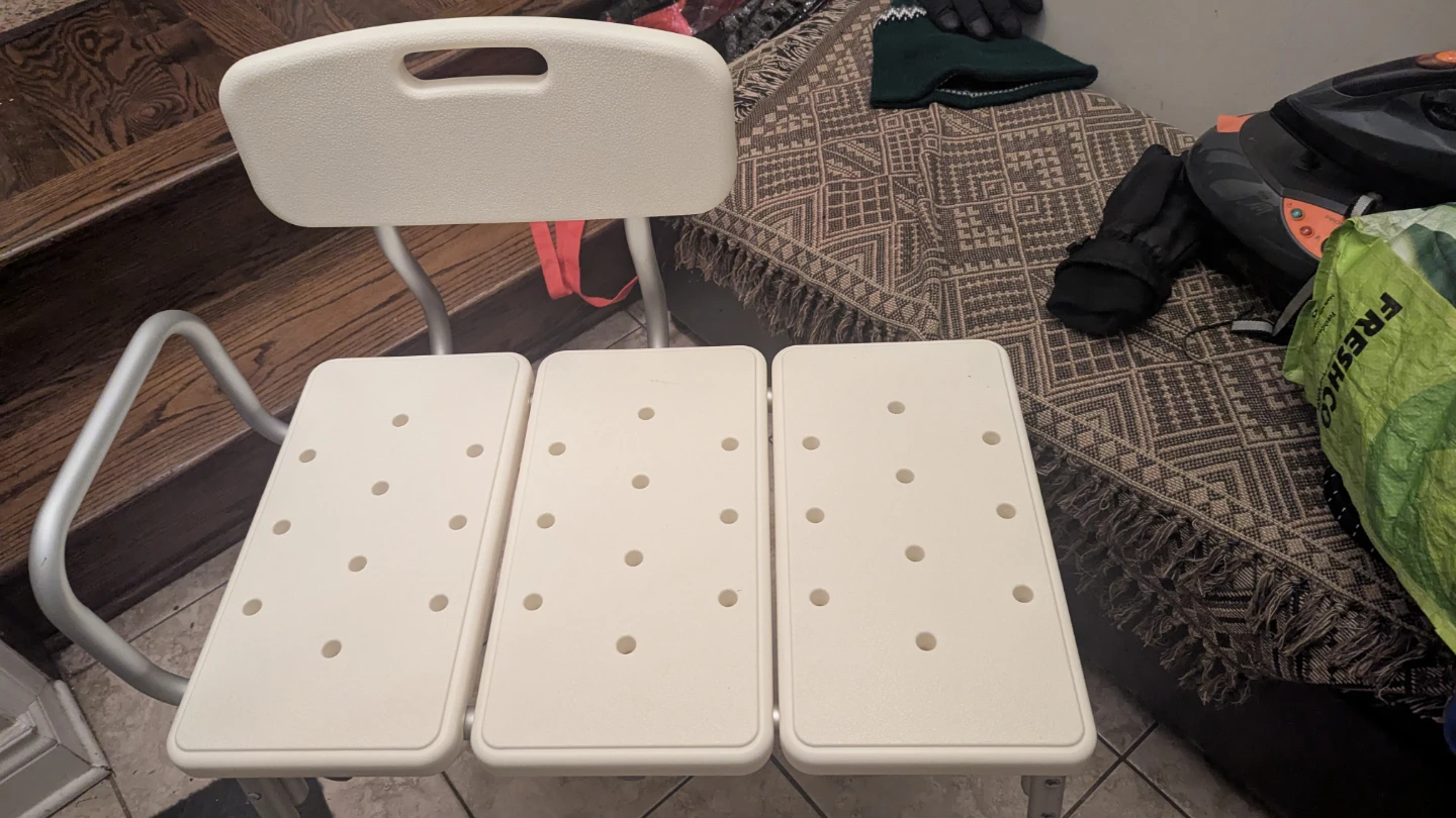 Adjustable Shower Chair with Backrest