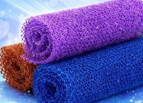 Exfoliating Bath Net Sponge - Blue, Purple, Orange