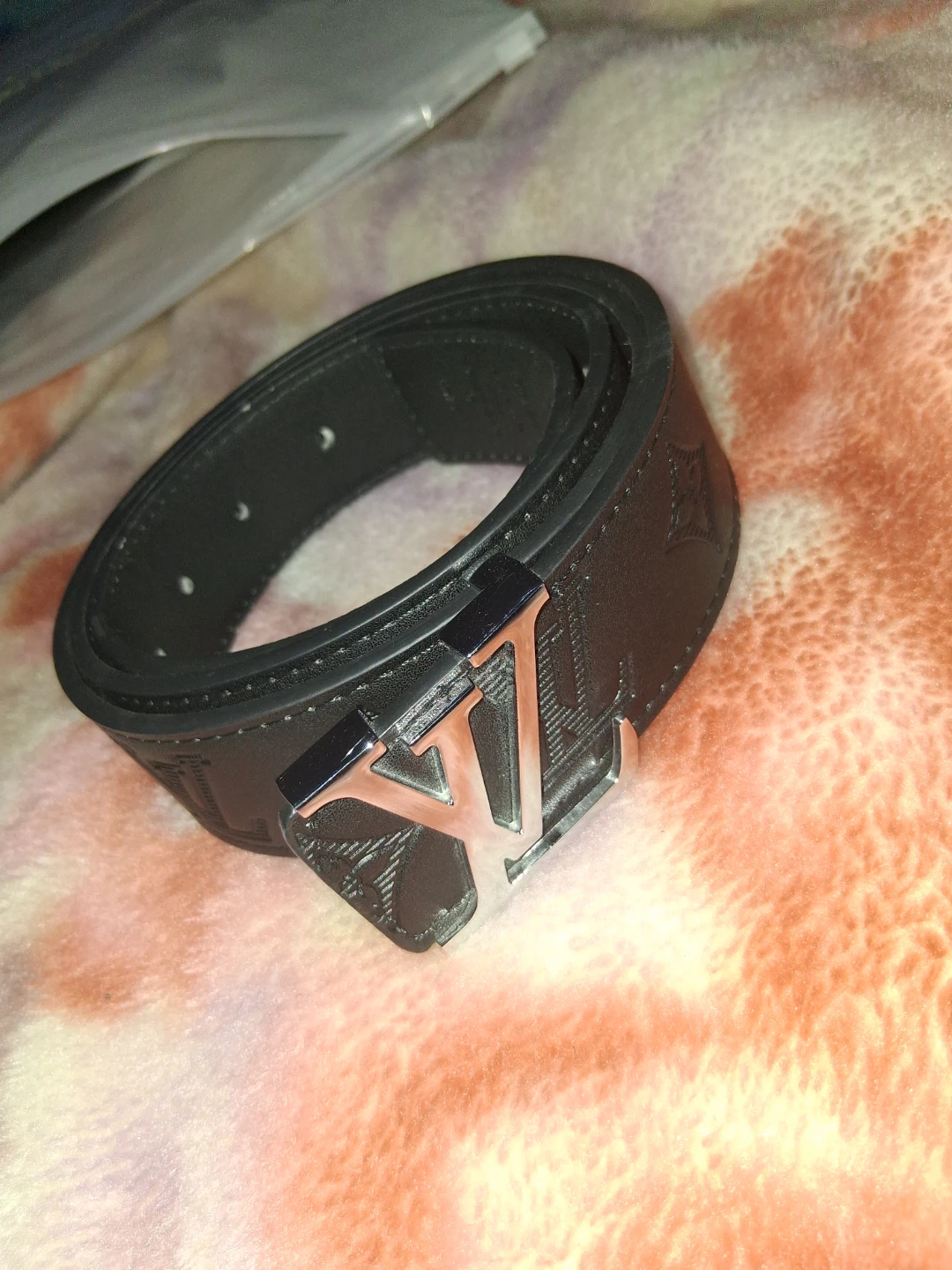 Louis Vuitton Black Leather Belt