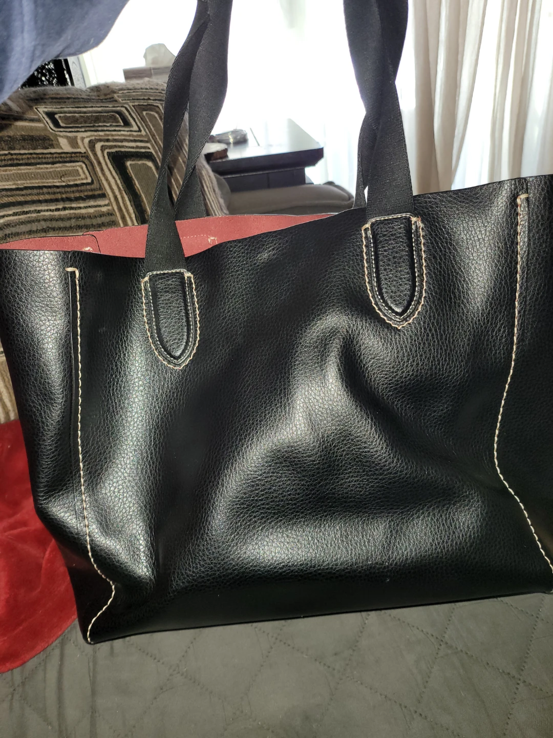 Coach Black Leather Tote Bag - photo 2
