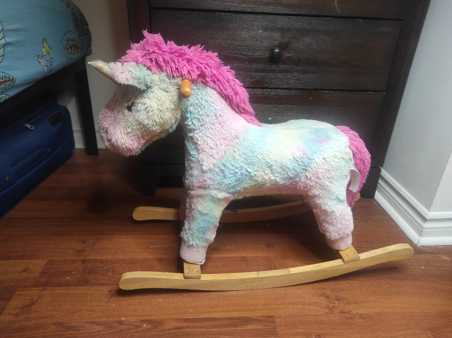 Plush Unicorn Rocking Horse