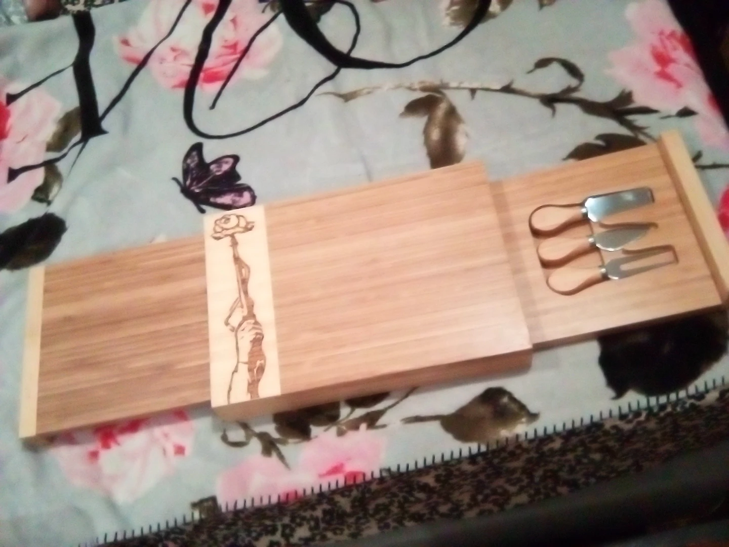 Wood Cheese Board with Tools - photo 5