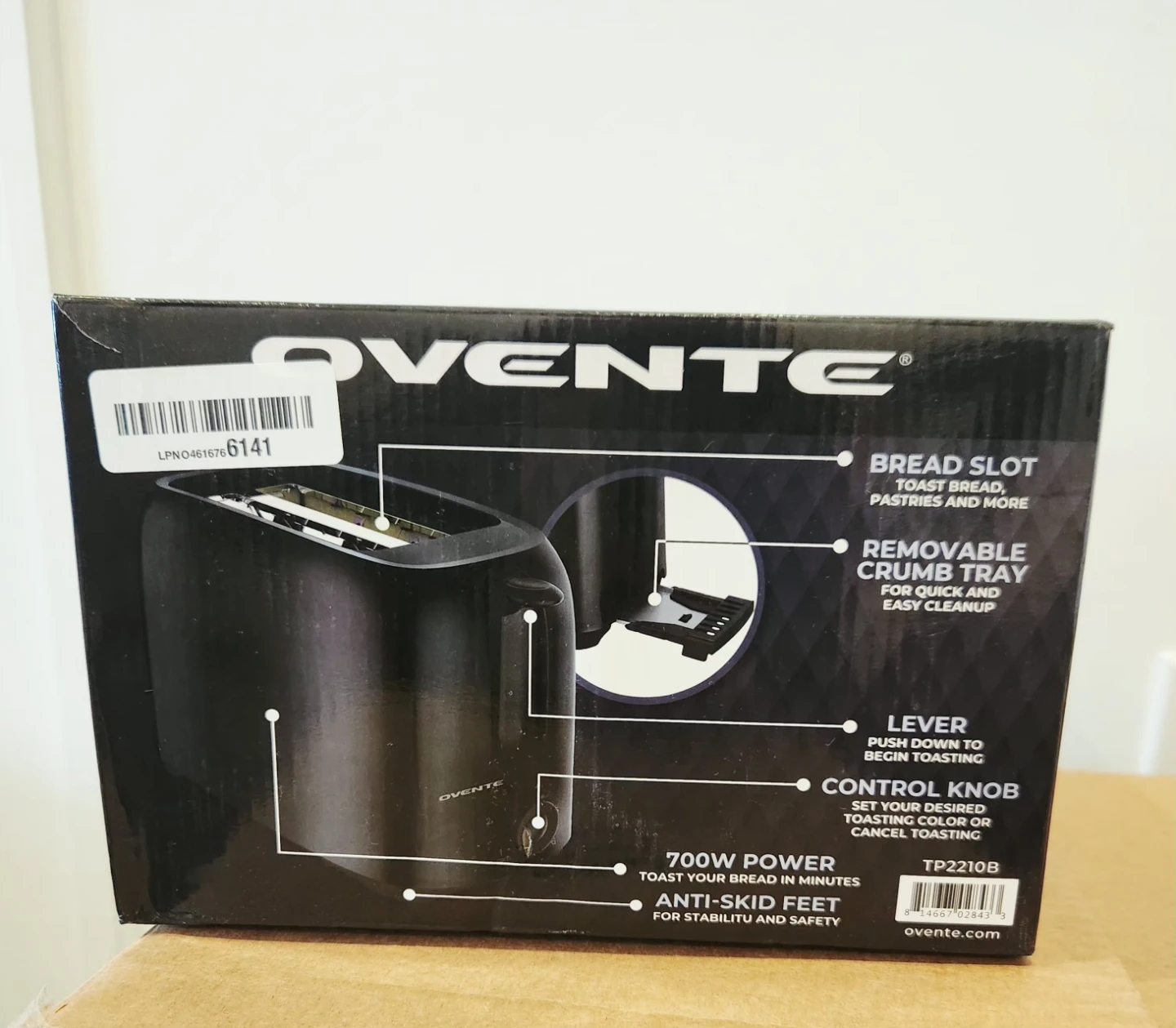 Ovente 2-Slice Toaster