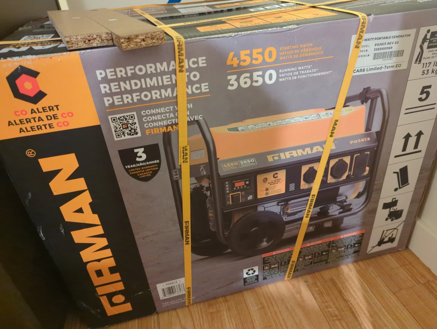 Firman 4550W Portable Generator - New in Box!