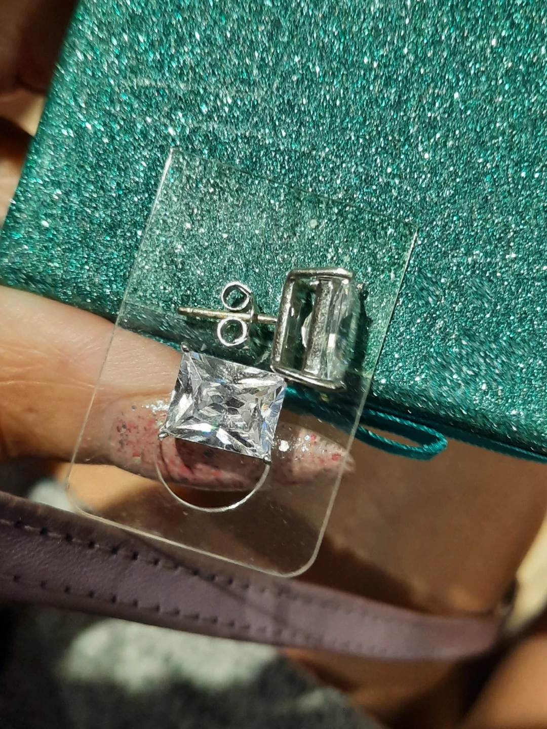 BIG A$$ EMERALD CUT CZ EARRINGS SOLID STERLING SILVER - photo 3