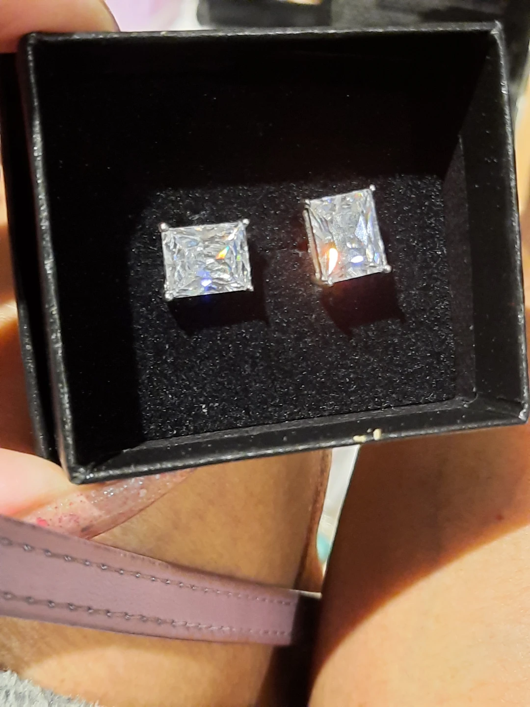 BIG A$$ EMERALD CUT CZ EARRINGS SOLID STERLING SILVER - photo 4