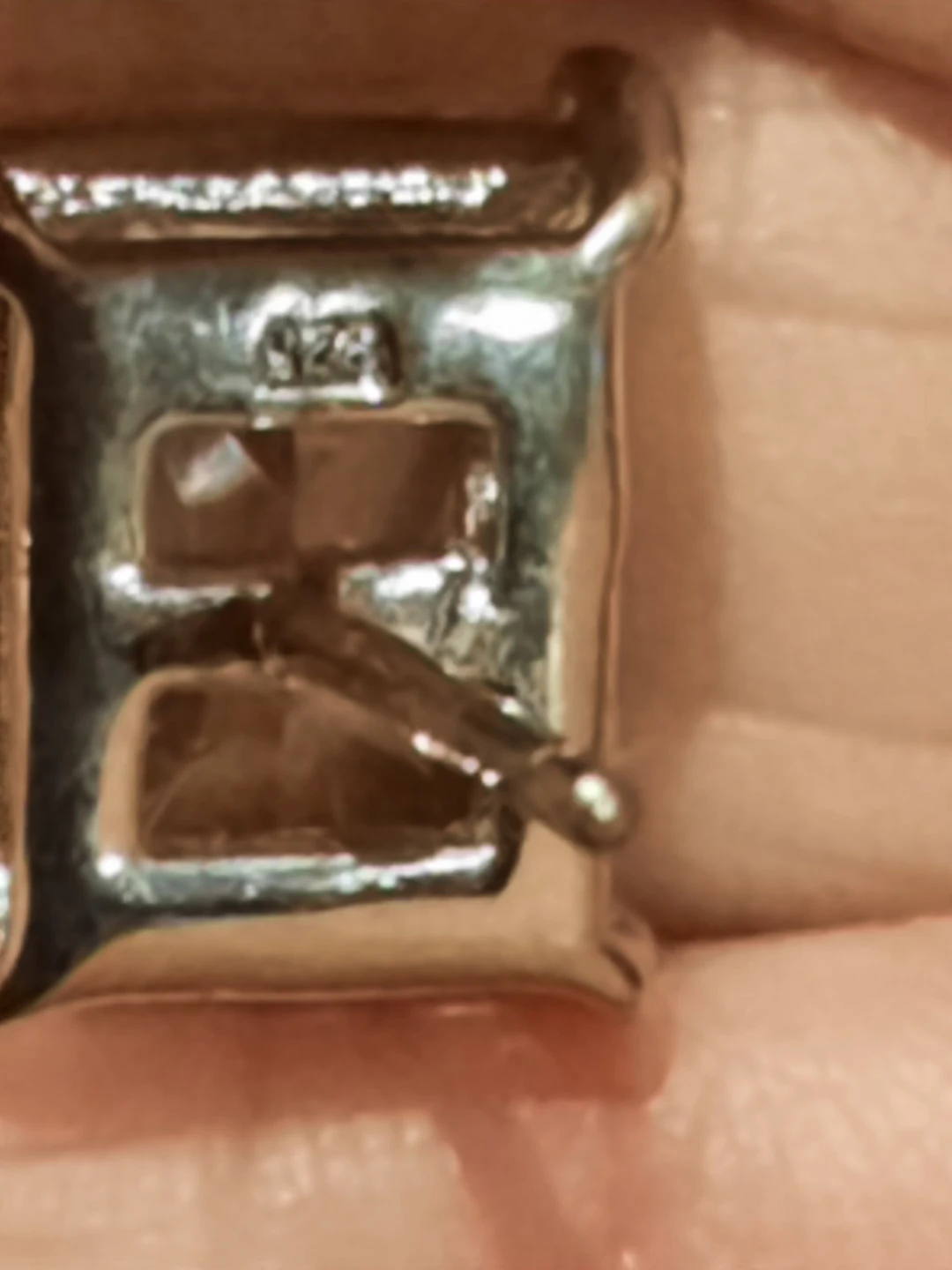 BIG A$$ EMERALD CUT CZ EARRINGS SOLID STERLING SILVER - photo 5