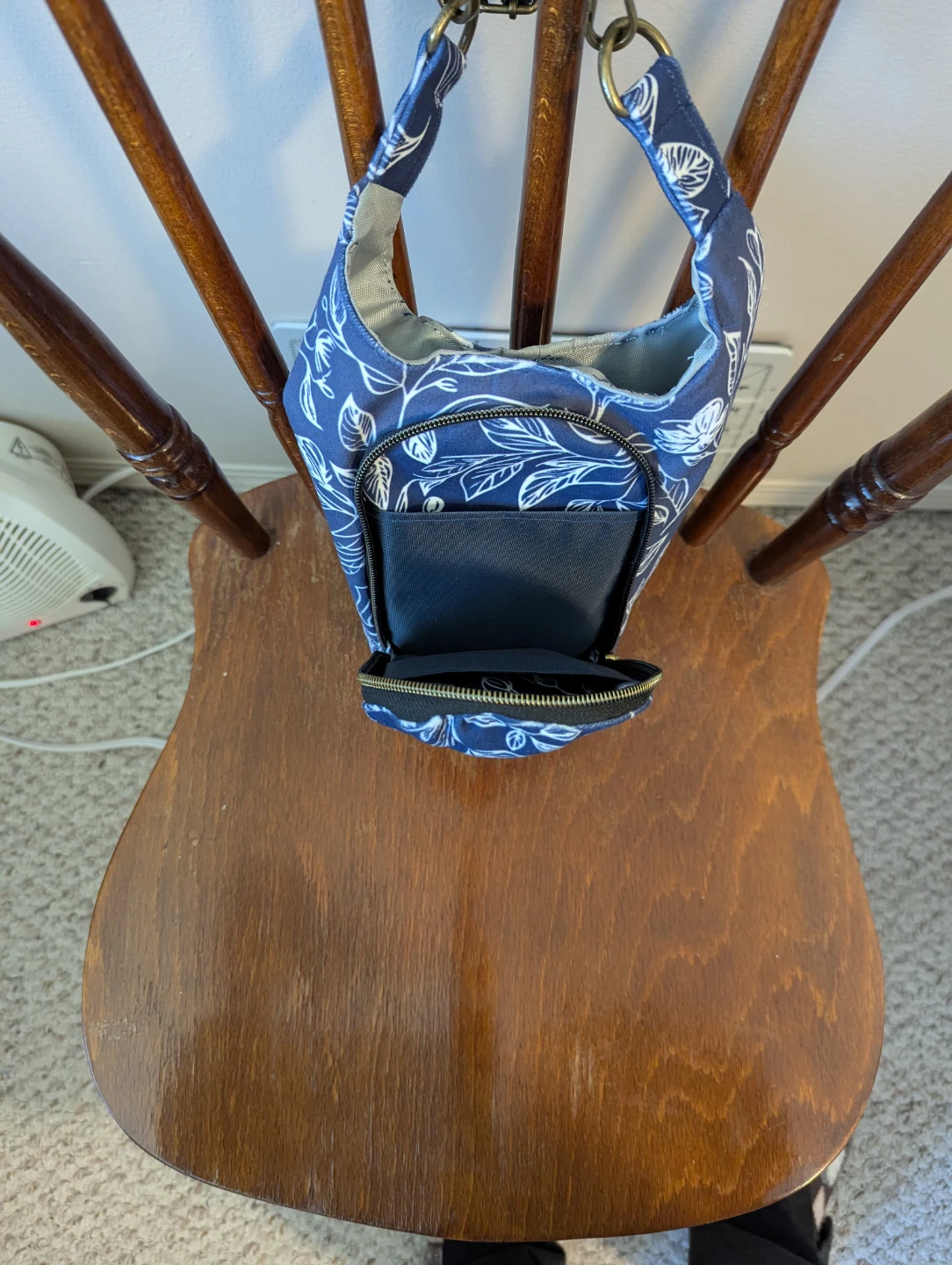 Handmade Floral Sling Water Bottle Bag - photo 3