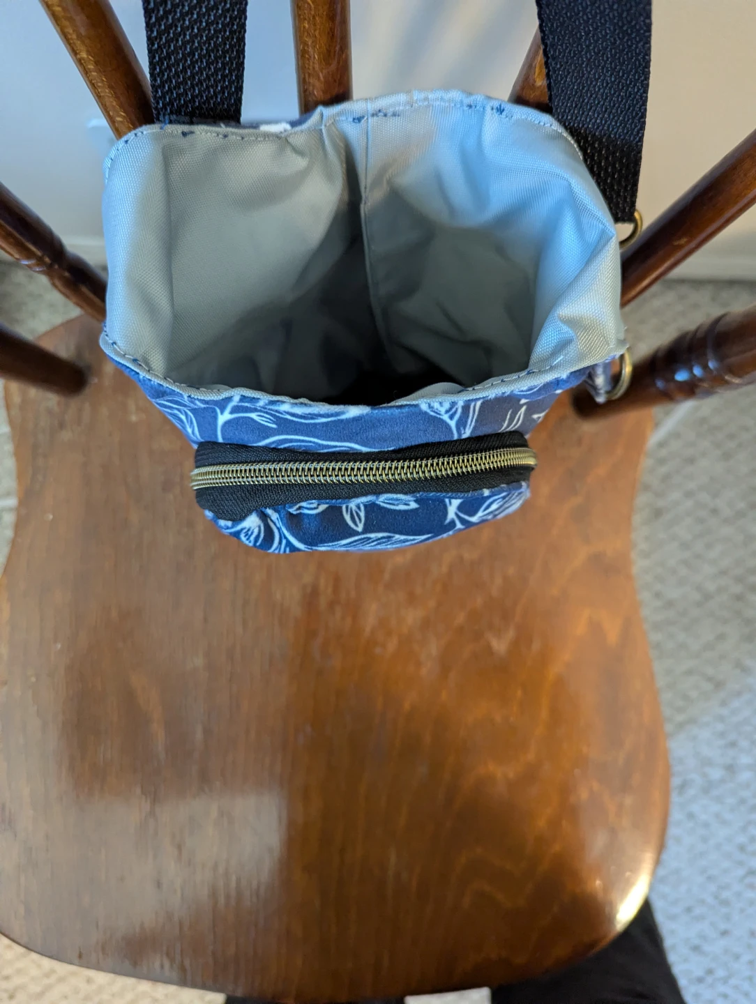 Handmade Floral Sling Water Bottle Bag - photo 4