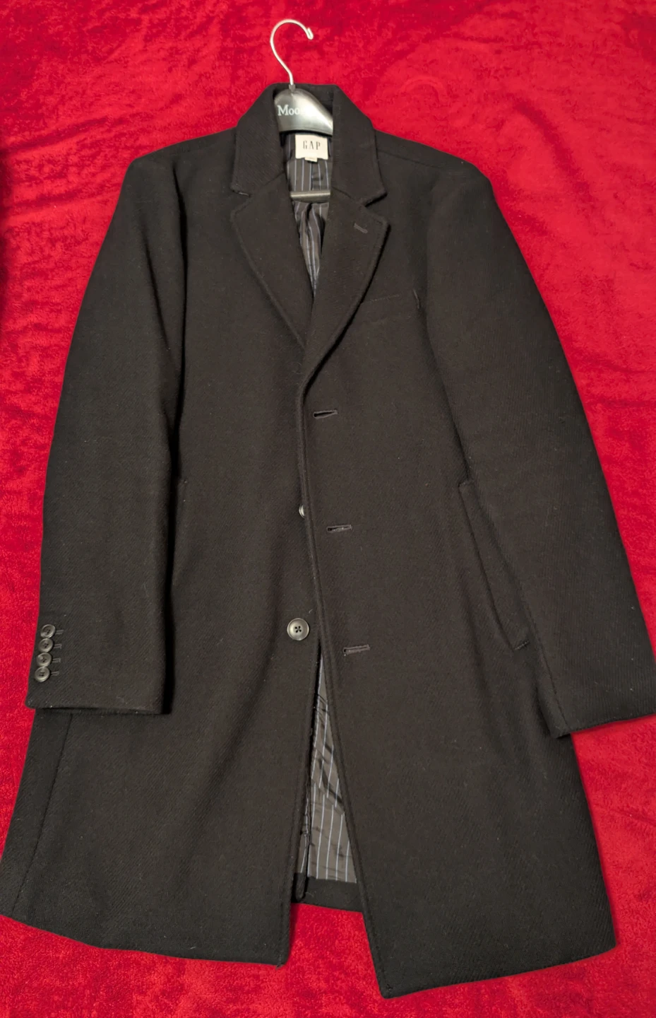 GAP Black Wool Blend Coat - photo 2
