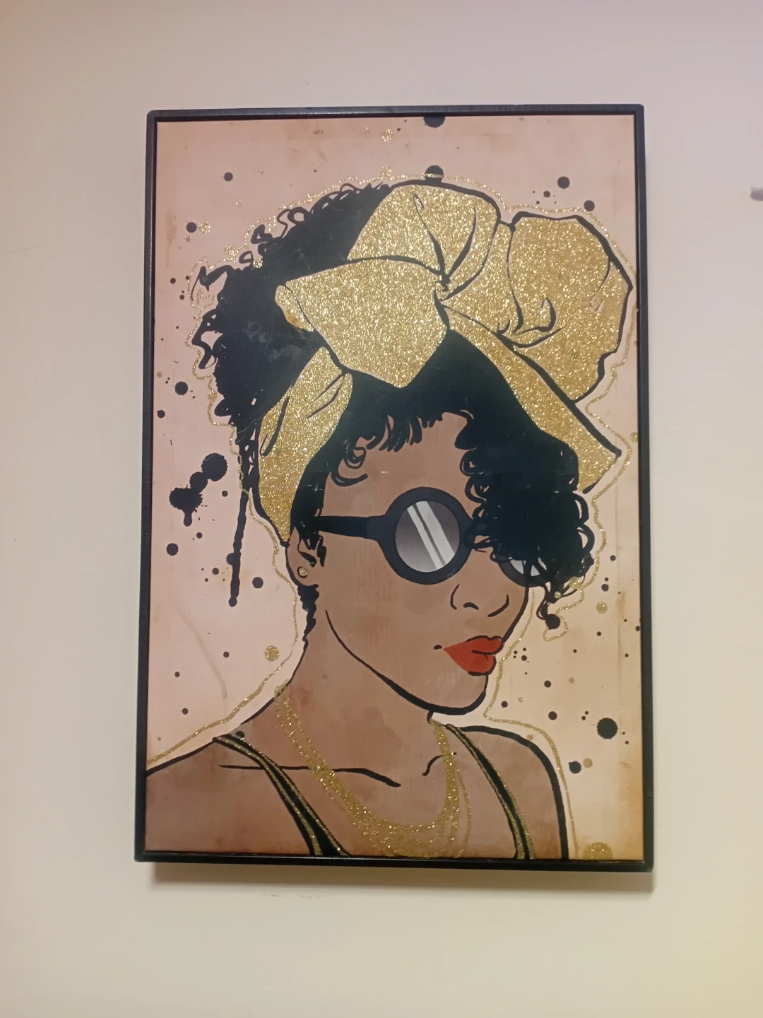 Framed Woman Portrait Art