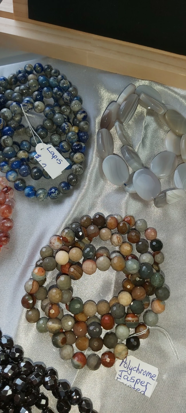 Natural stone and crystal bracelets - photo 4
