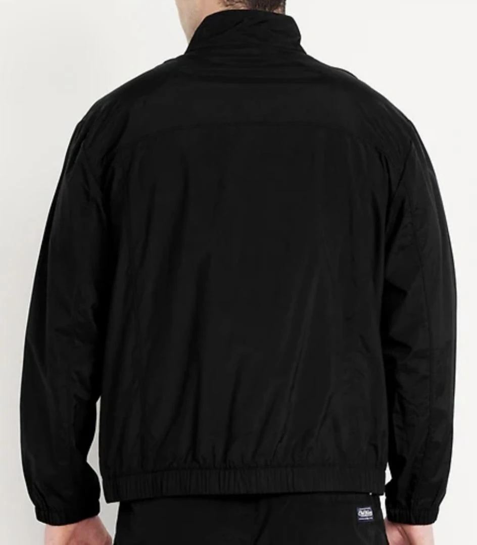 NEW Old Navy Black Track Jacket with White Trim - photo 2