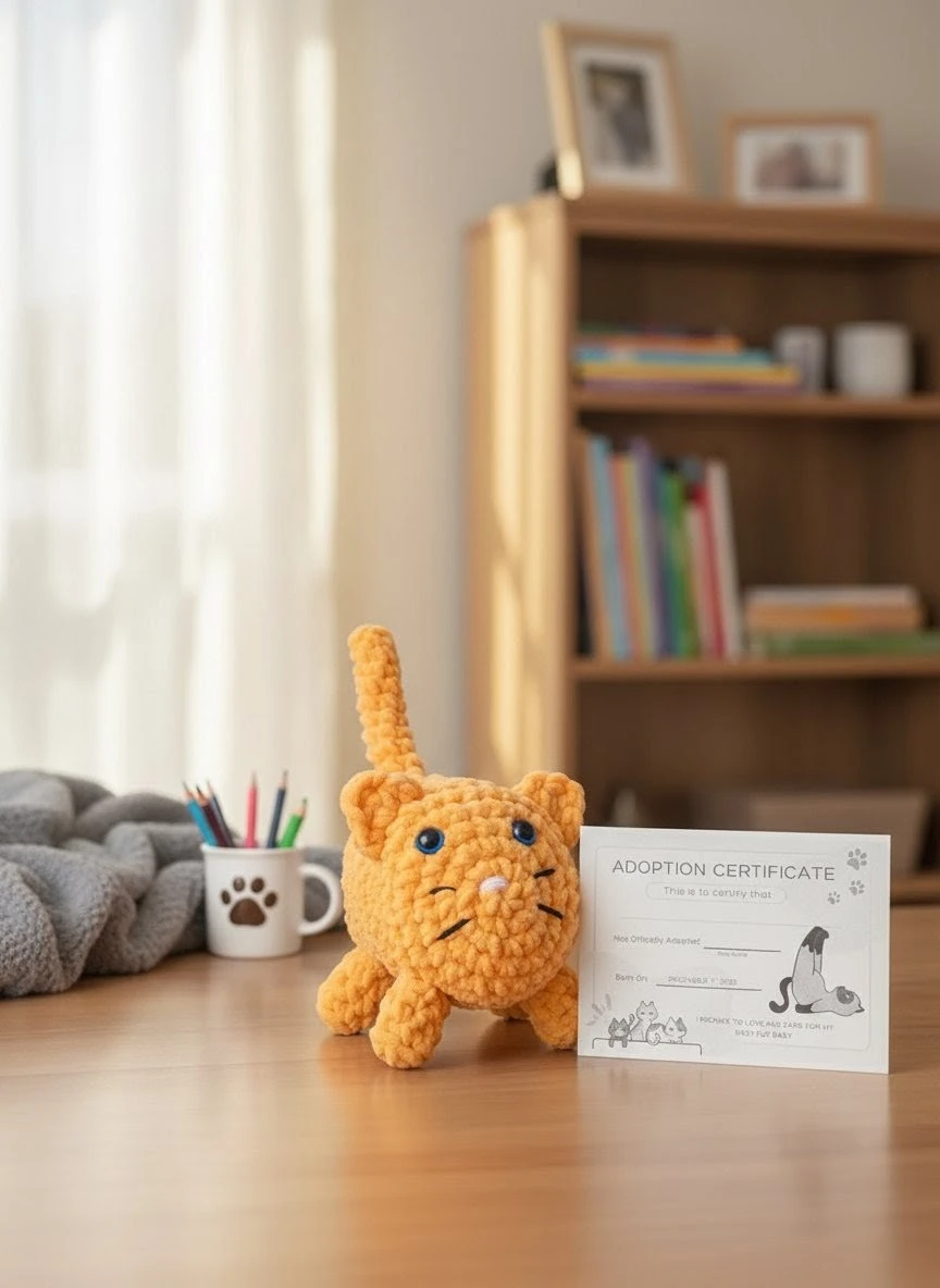 Handmade Crochet Cat Plushie - photo 4