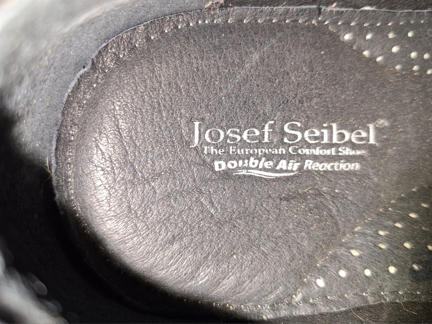 Josef Seibel Black Leather Dress Shoes, Size 42 (Kit Cat Club) - photo 2
