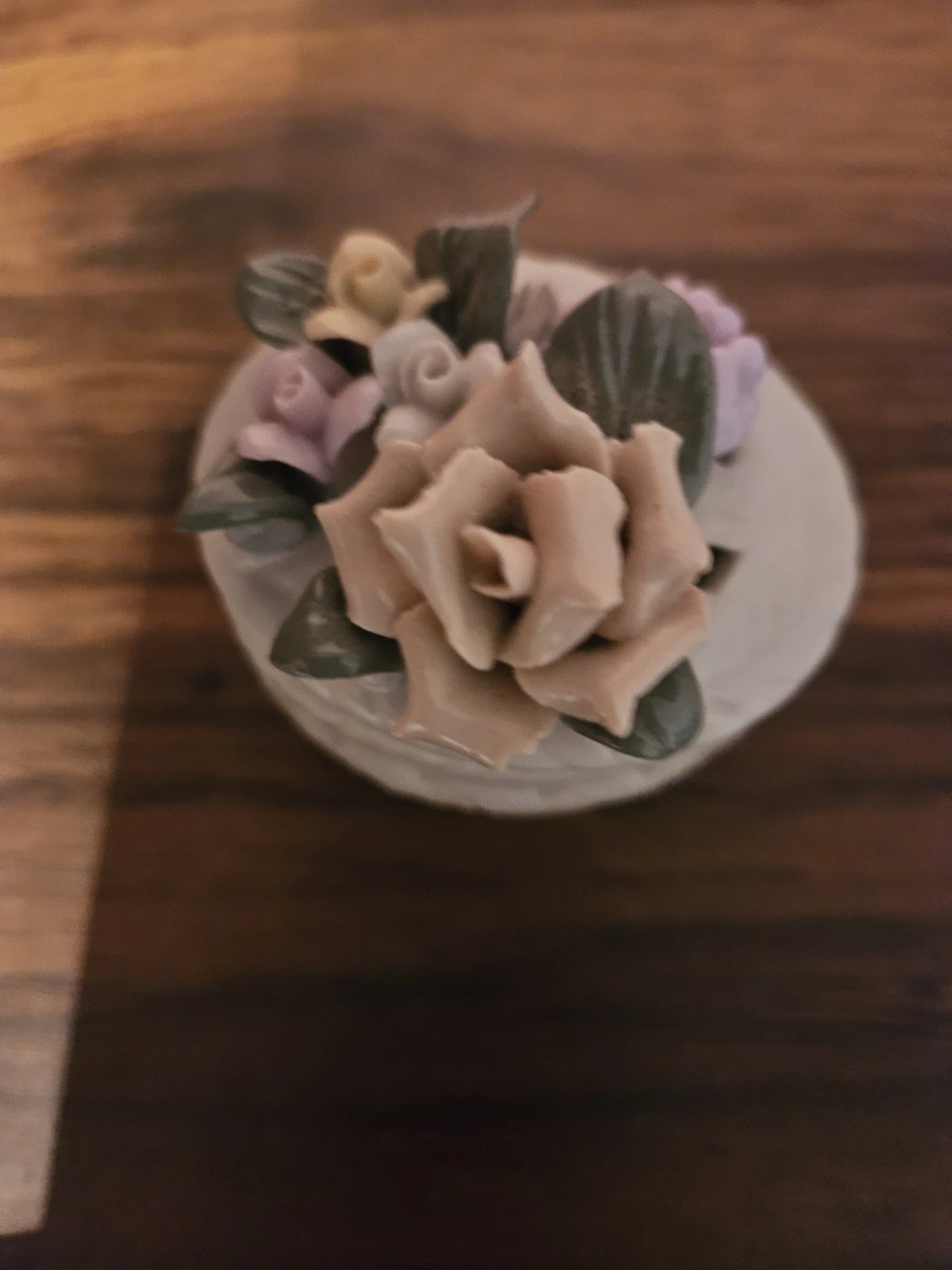 Ceramic Trinket Boxes with Floral Design - photo 4