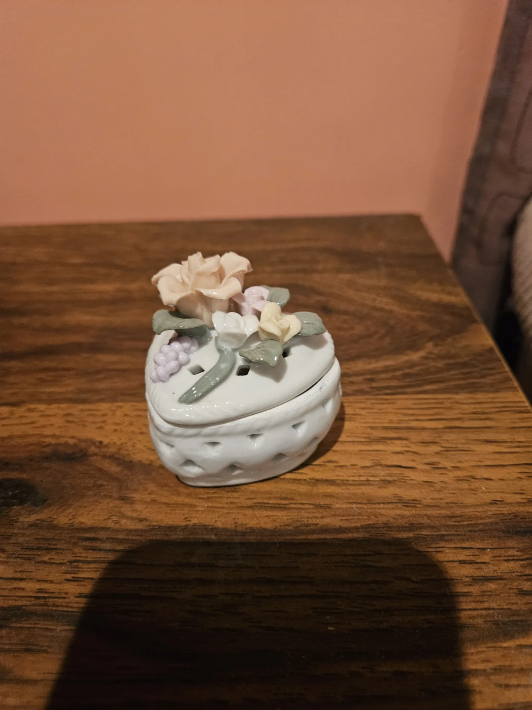 Ceramic Trinket Boxes with Floral Design - photo 5