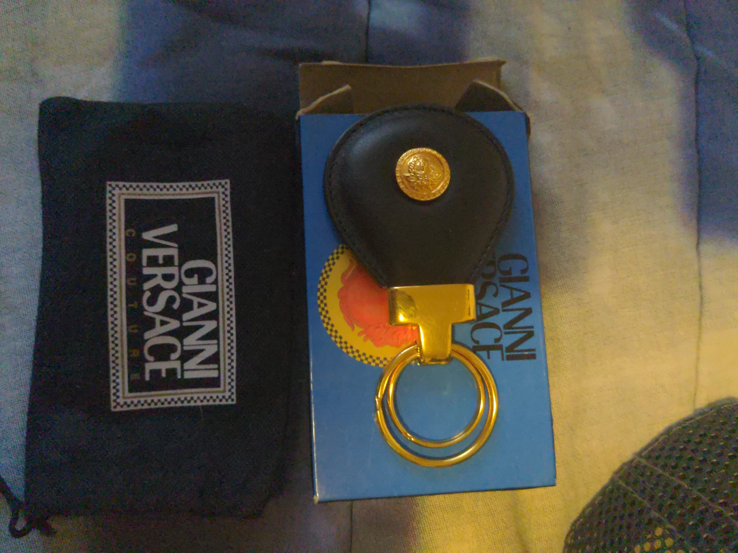 Gianni Versace Keychain with Pouch and Box