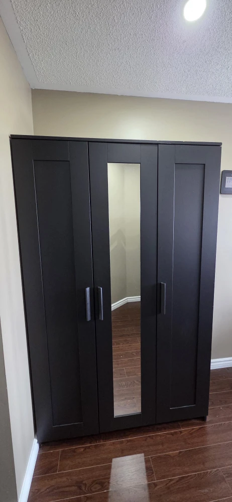 Ikea Brimnes 3 doors - Black wardrobe - photo 4