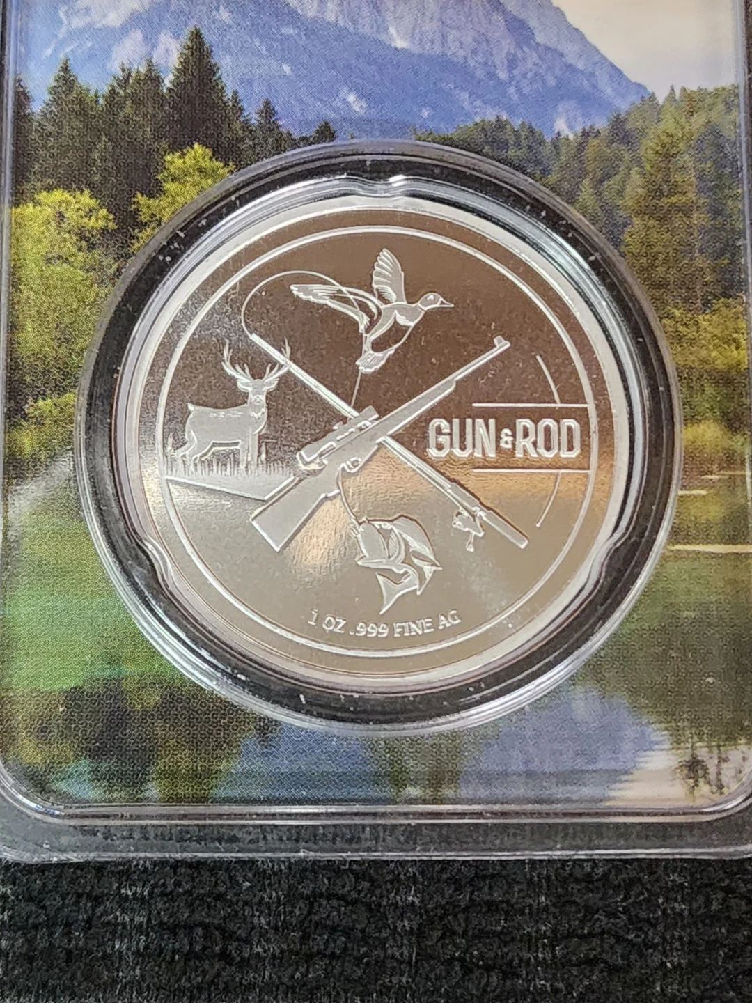 Gun & Rod .999 Fine Silver Coin - photo 2