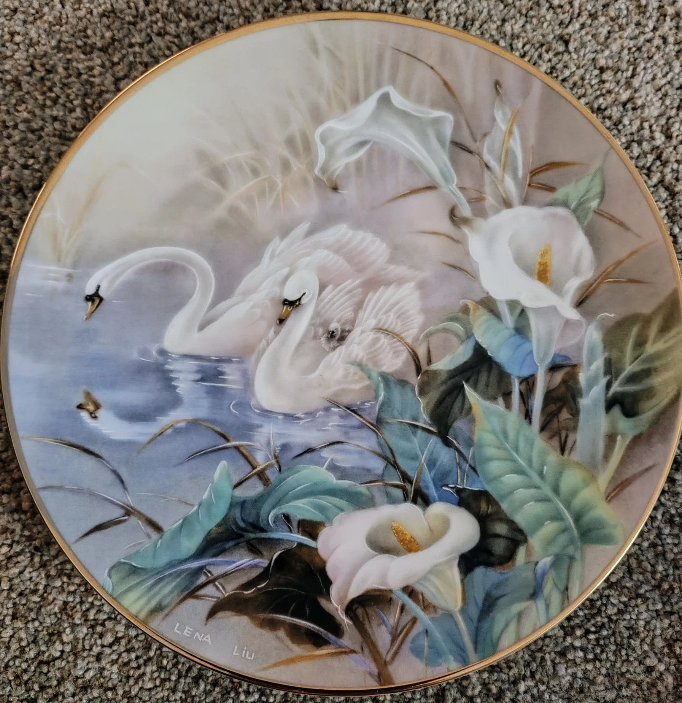 Lena Liu 'The Swans' Collector Plate - photo 2