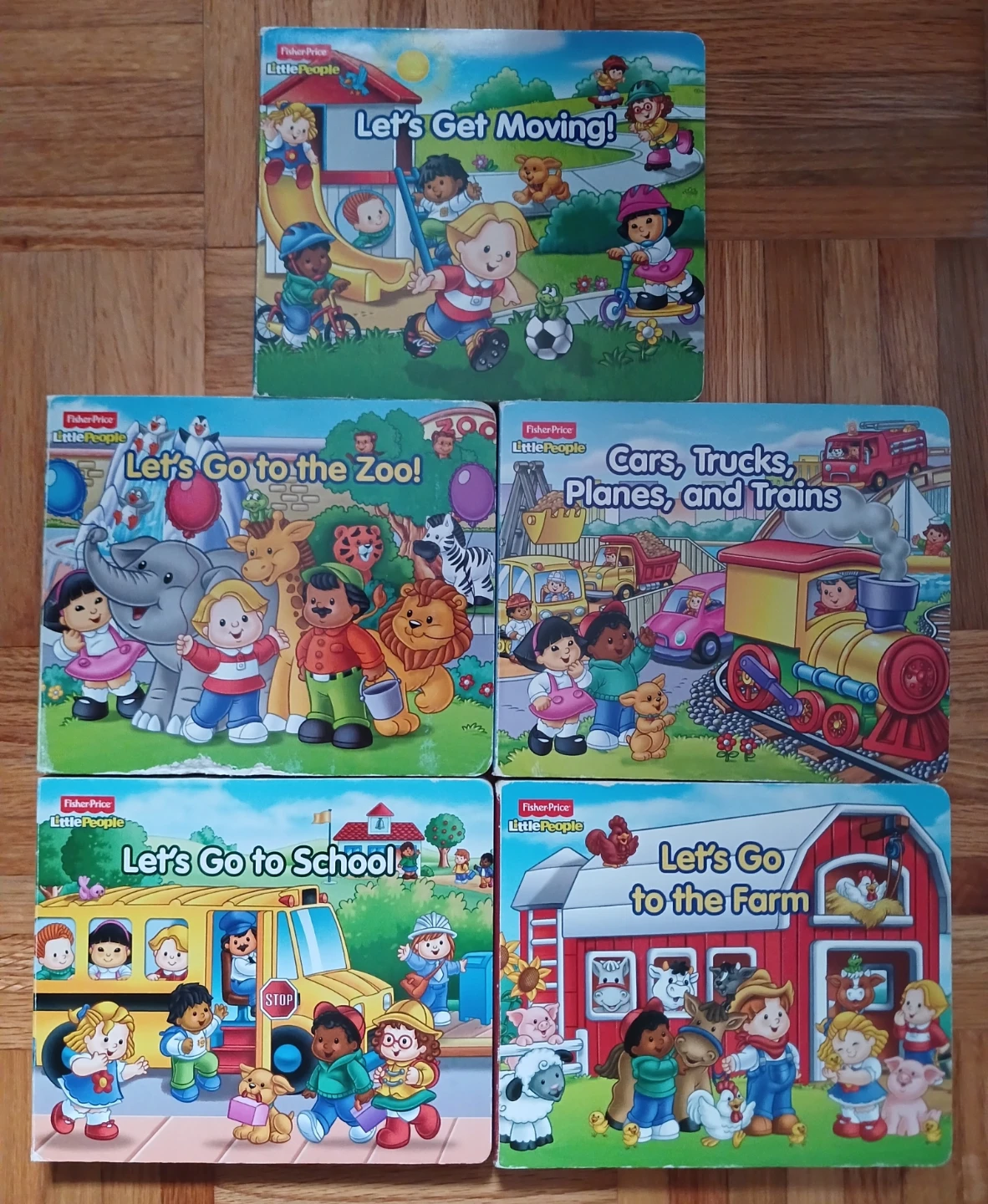 Fisher-Price Little People Board Books - Set of 5