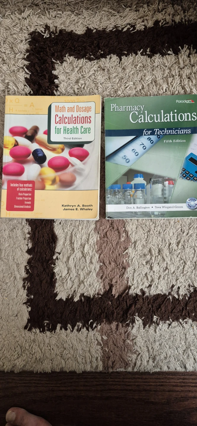 Math & Dosage Calculations + Pharmacy Calculations Books