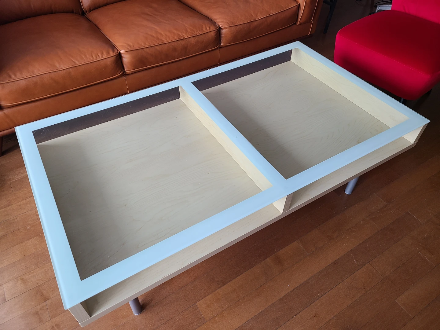 Modern Coffee Table with Glass Top - photo 2