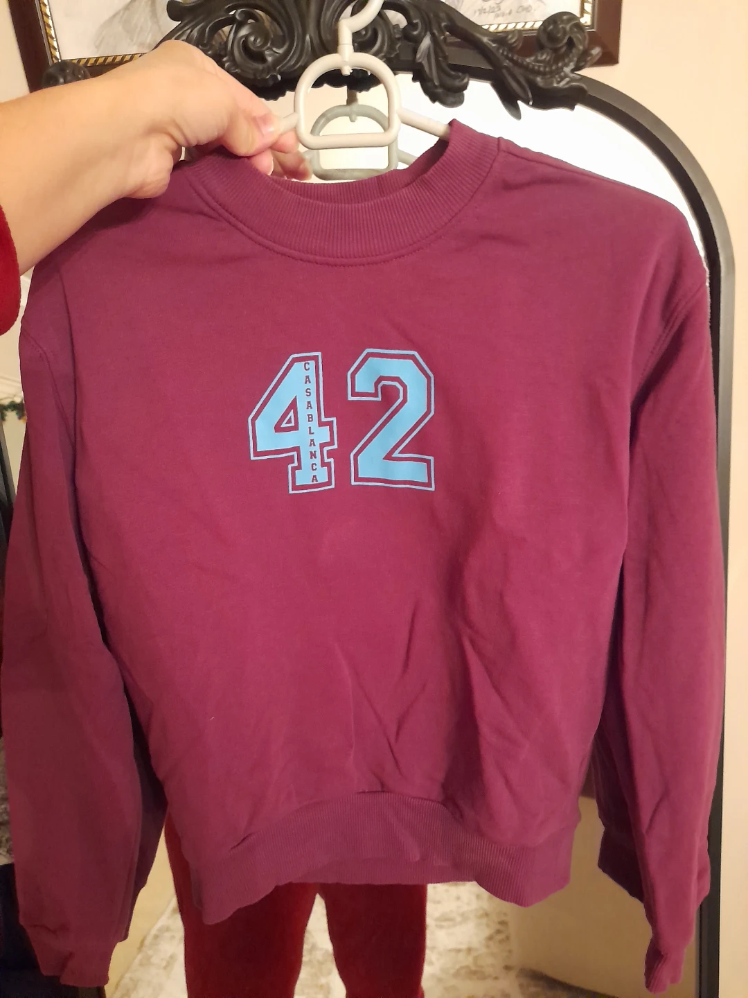 Casablanca Burgundy Sweatshirt Size 42