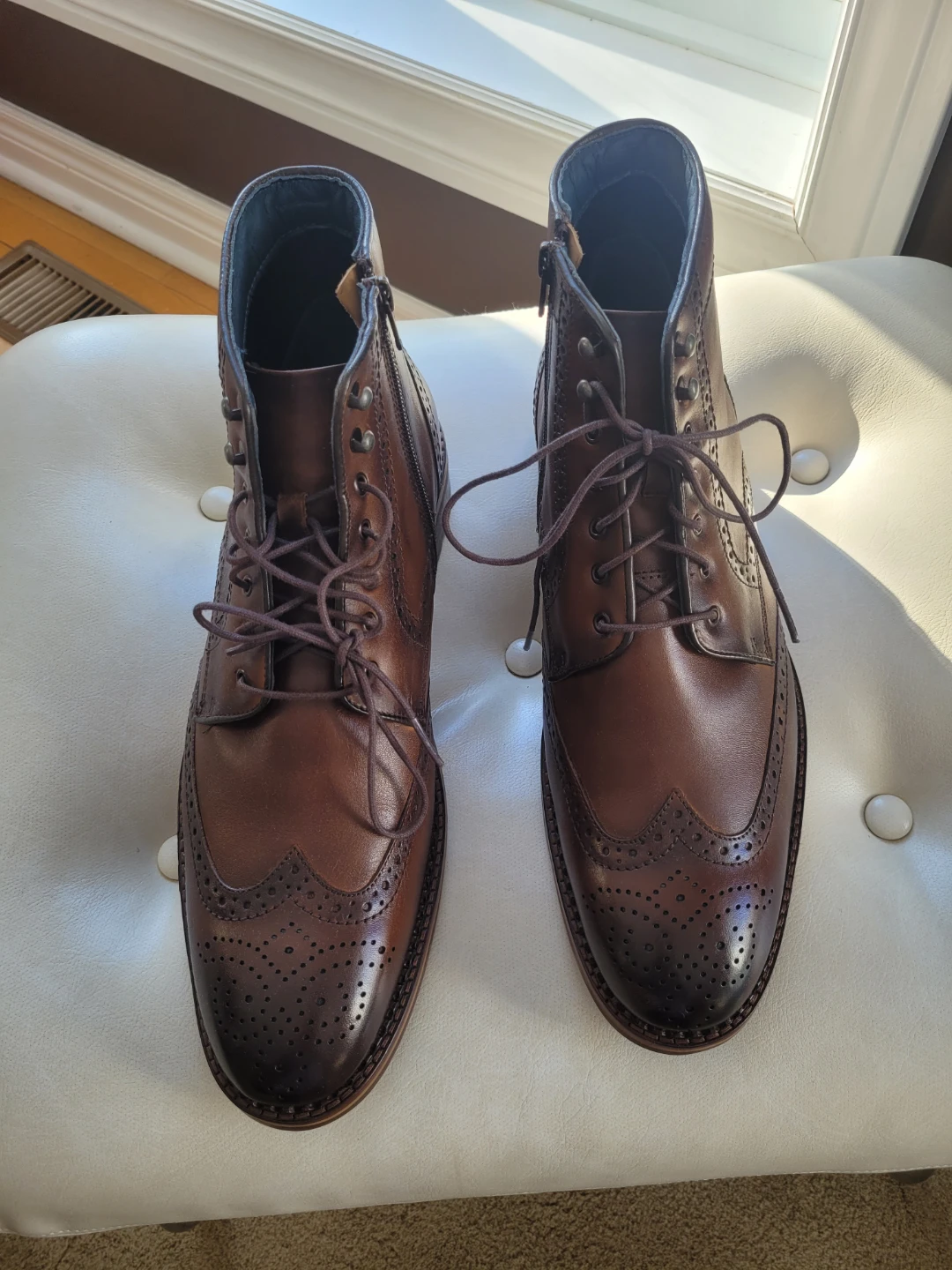 Practically New Men's Johnston & Murphy Leather Wingtip sz 12