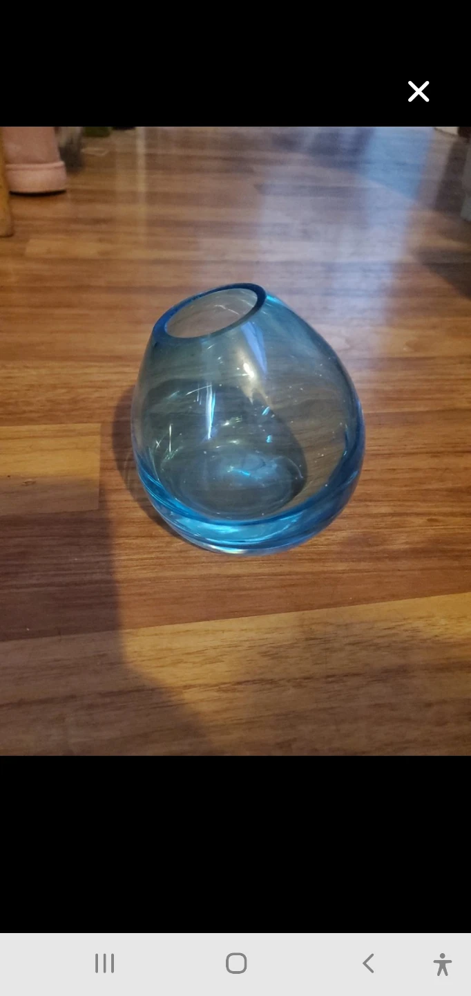 Blue Glass Vase