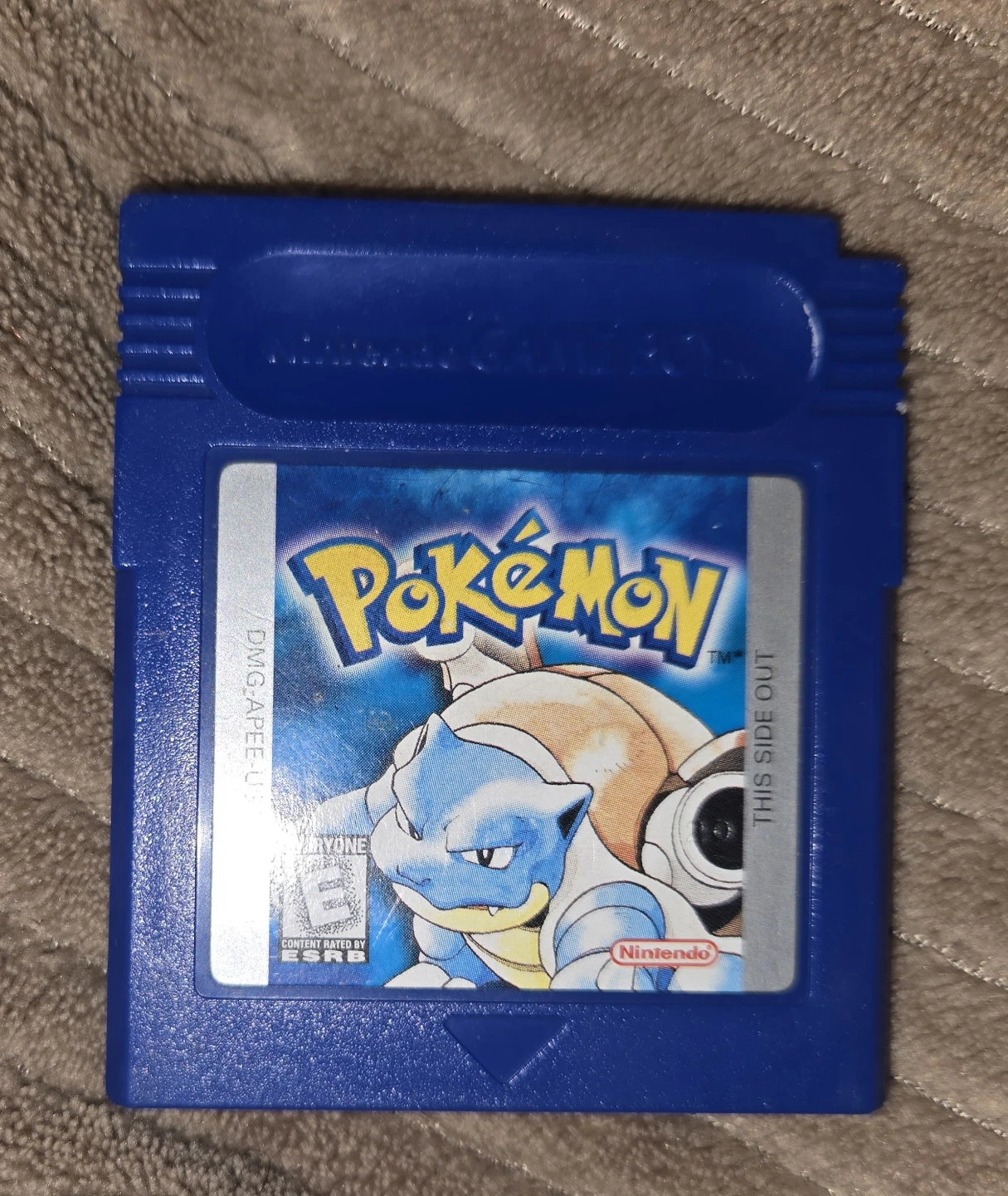 Pokemon Blue Version Game Boy Cartridge