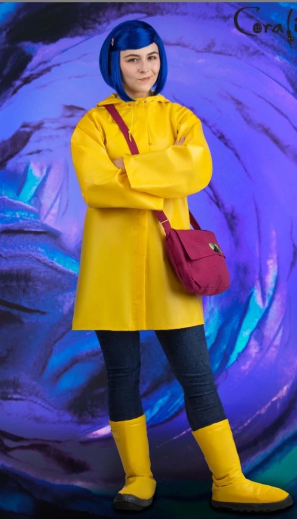 Coraline Jones Adult Costume, Size Large (12-14)