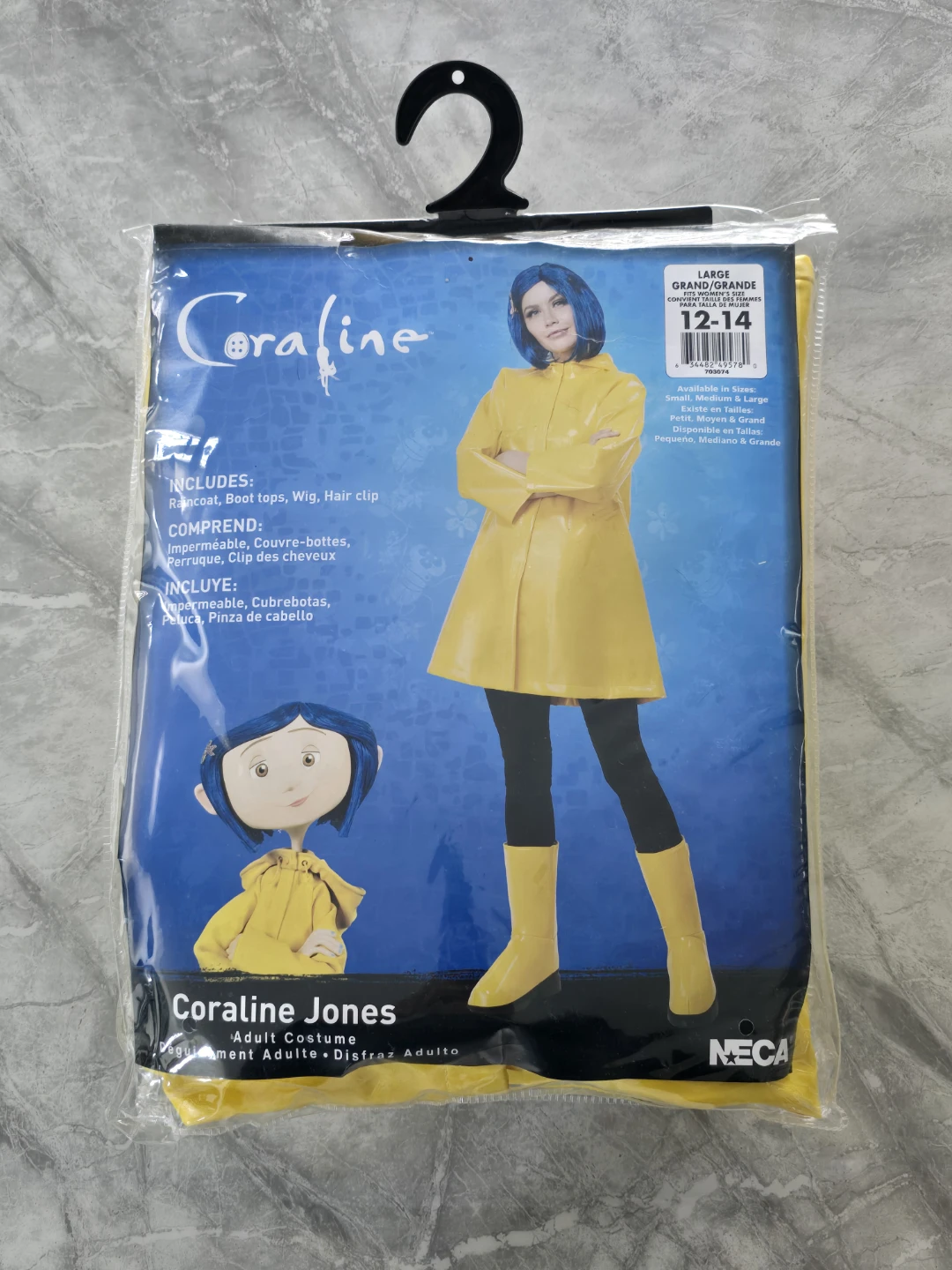 Coraline Jones Adult Costume, Size Large (12-14) - photo 2