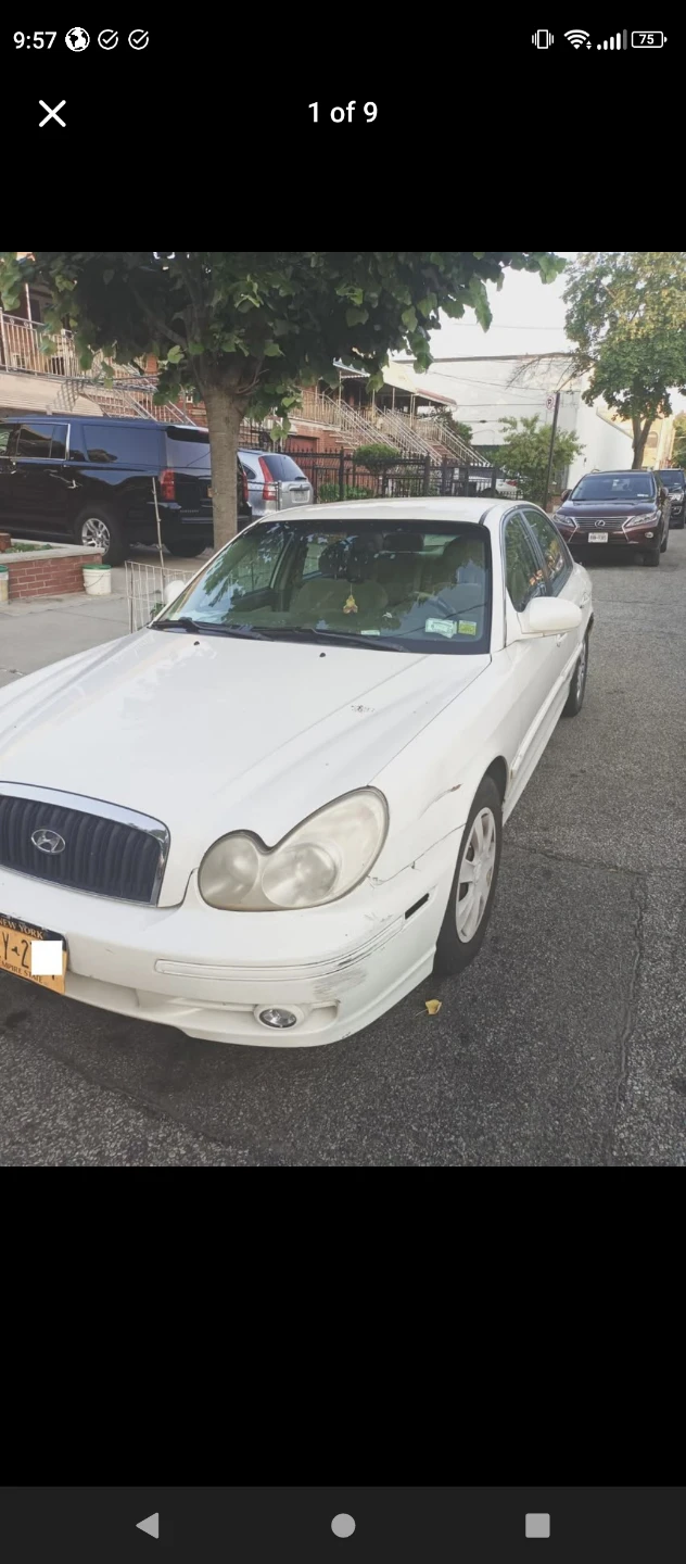 Hyundai Sonata White Sedan - photo 2