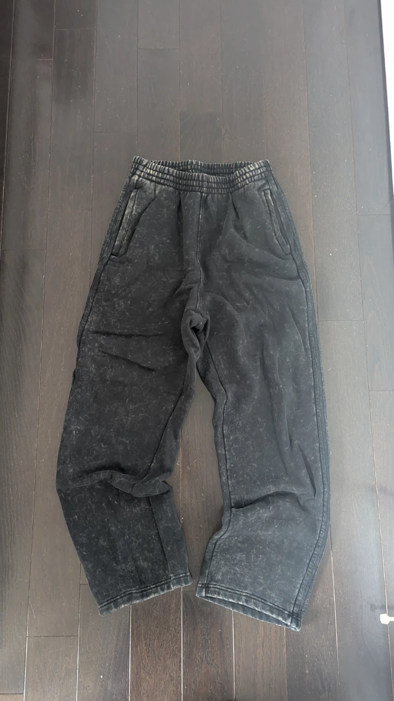 Dark Vintage Washed Adidas Sweatpants