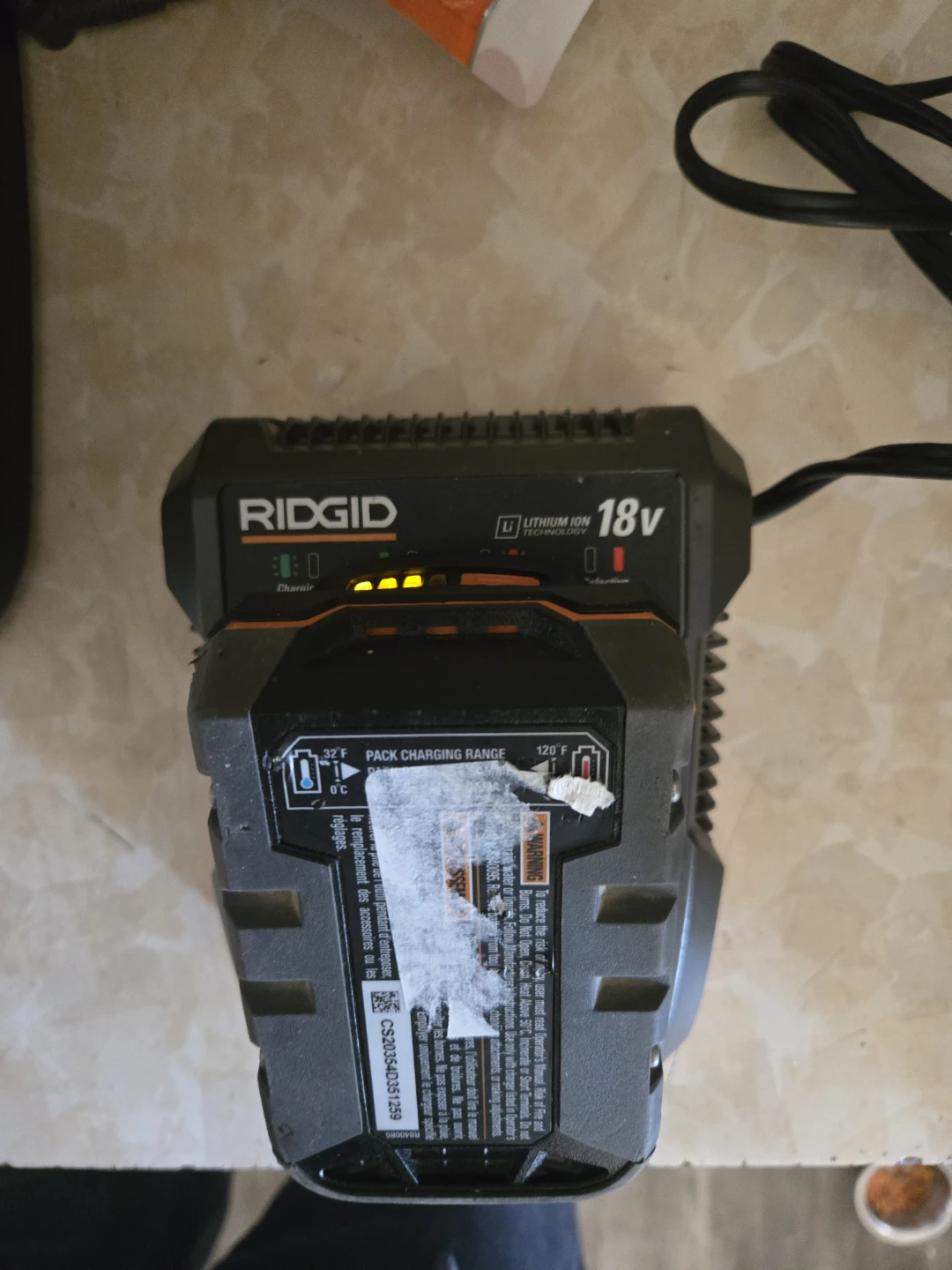Ridgid 18V Lithium Ion Battery Charger