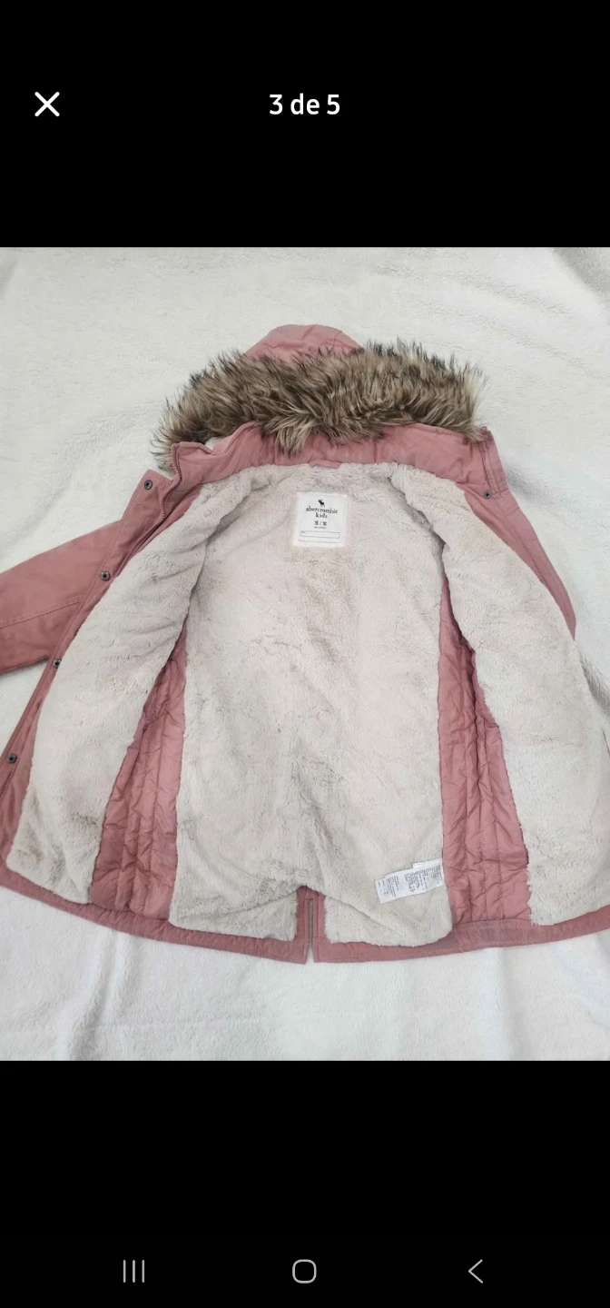 Abercrombie Kids Pink Winter Coat Size 15/16 - photo 3