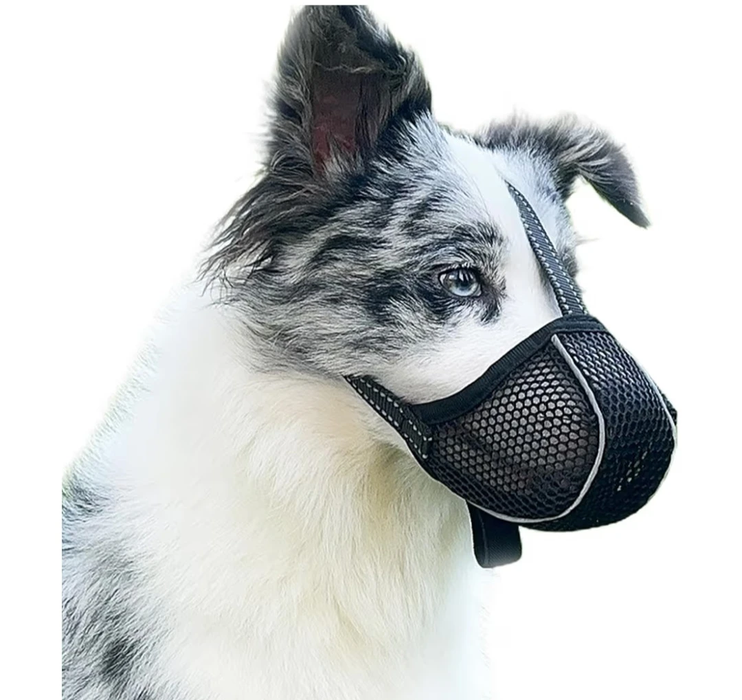 Black Mesh Dog Muzzle - Size XS
