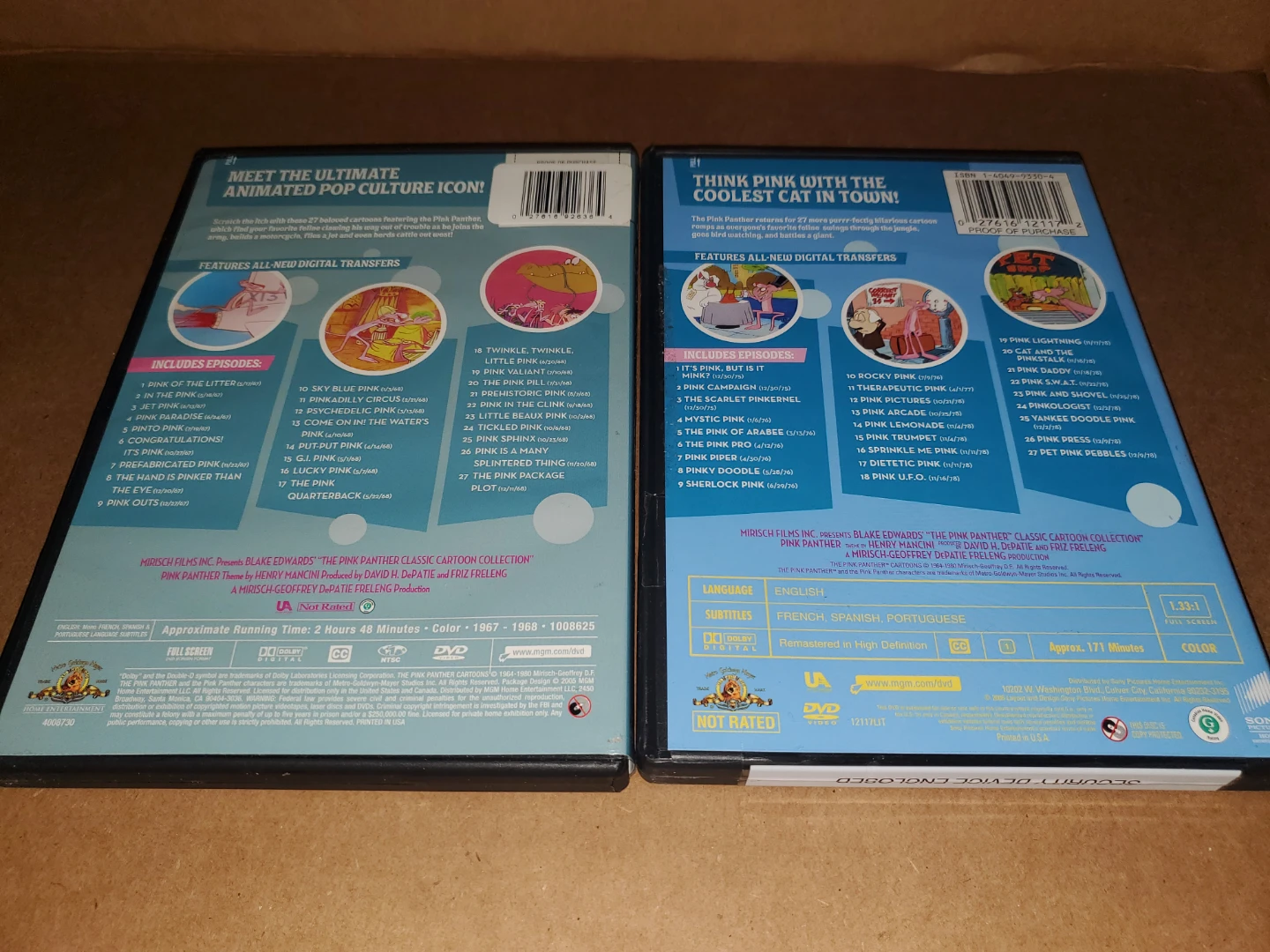 2 Pink Panther Classic Cartoon DVDs - photo 2