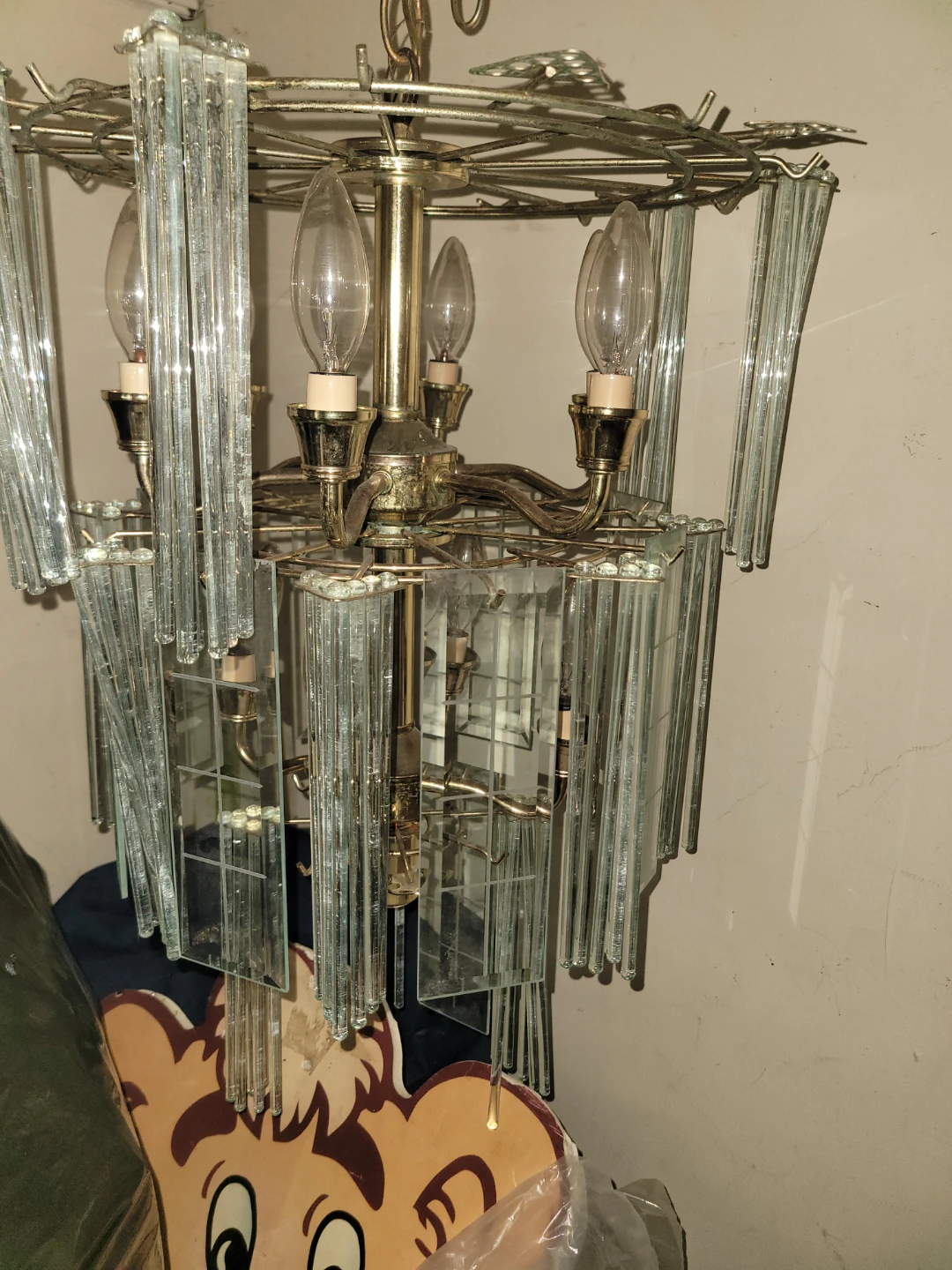 Vintage Glass Chandelier - photo 4