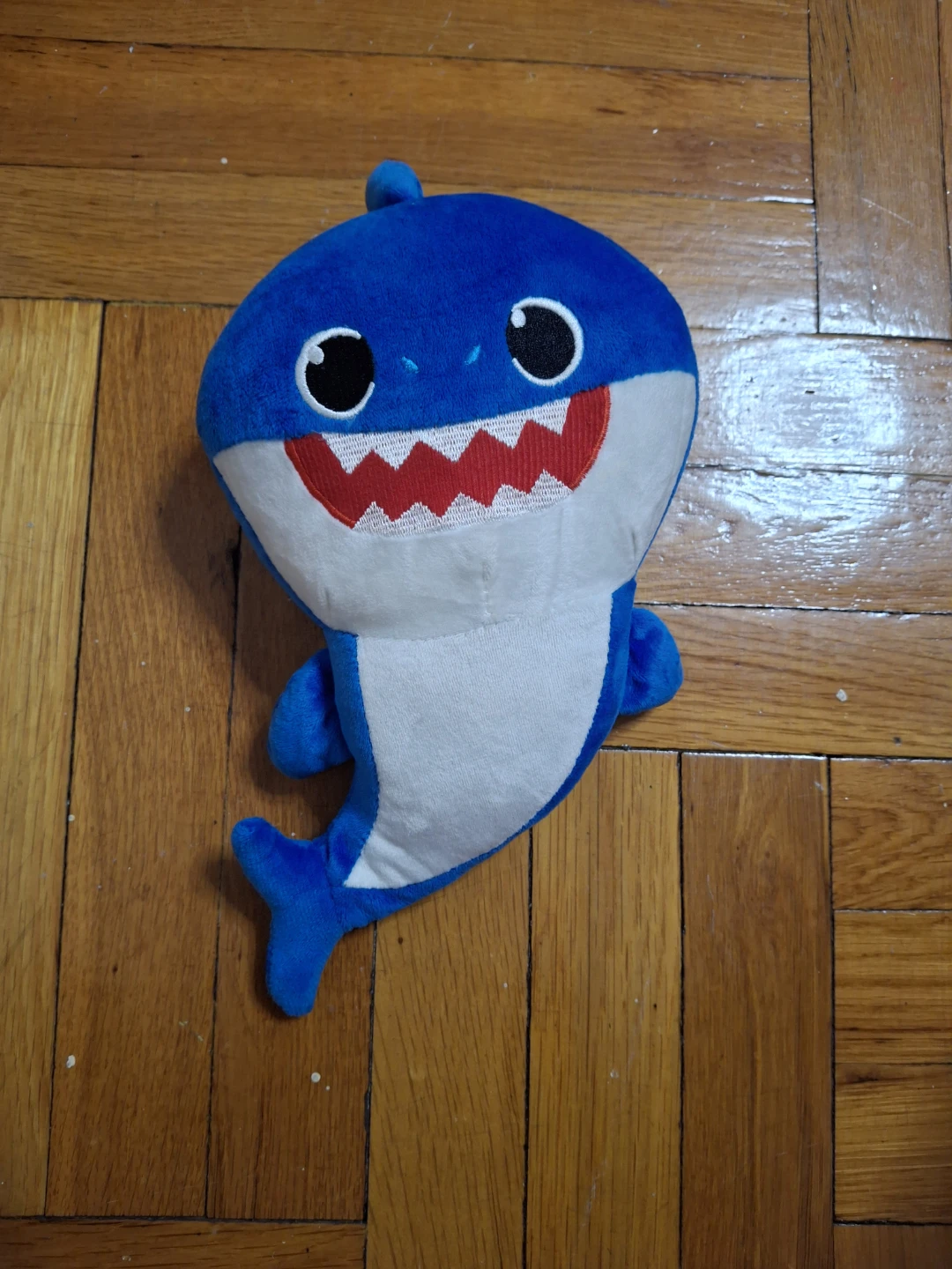 Blue Plush Shark Toy with Lights