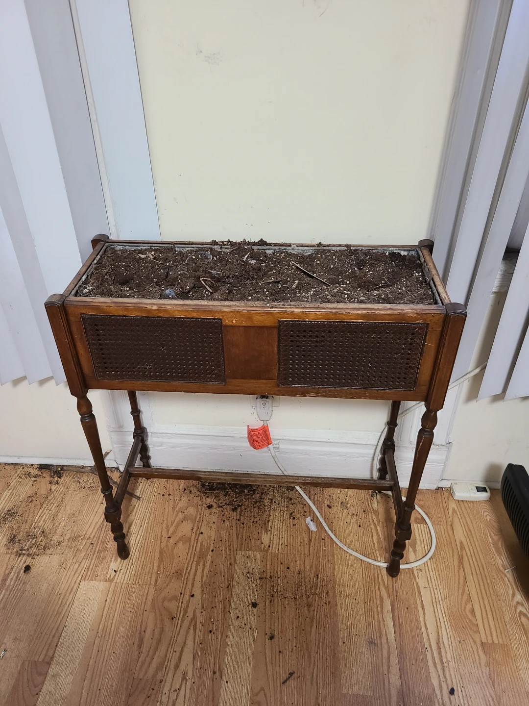 Vintage Wooden Planter Stand