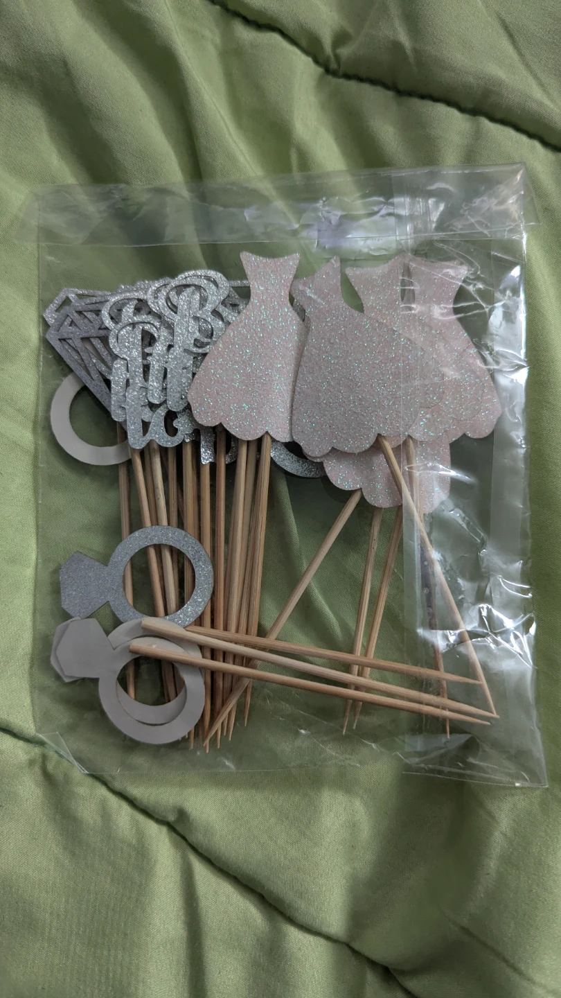 24 pieces bride to be cupcake toppers