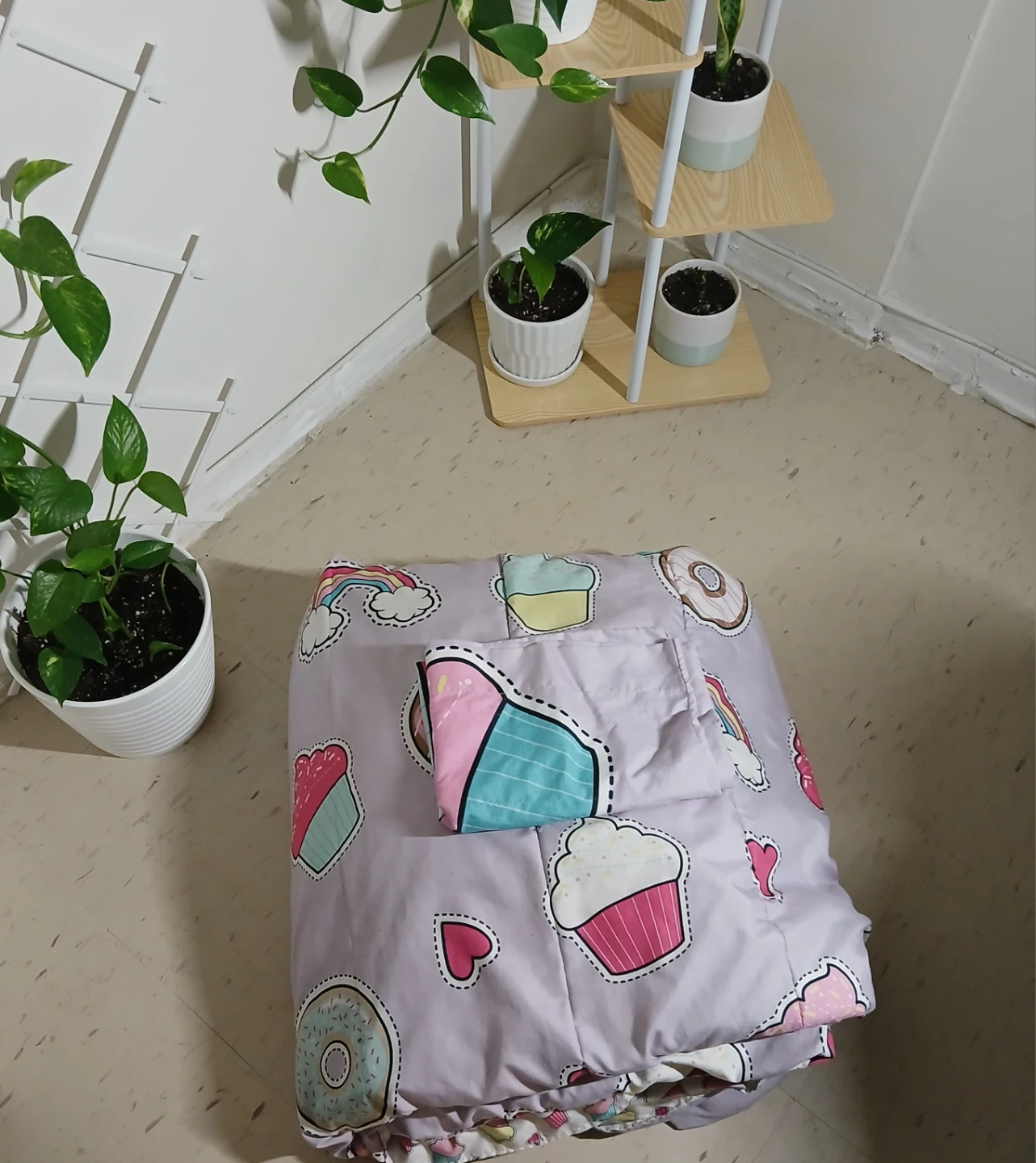 Cupcake Design Reversible Comforter/ pillow case