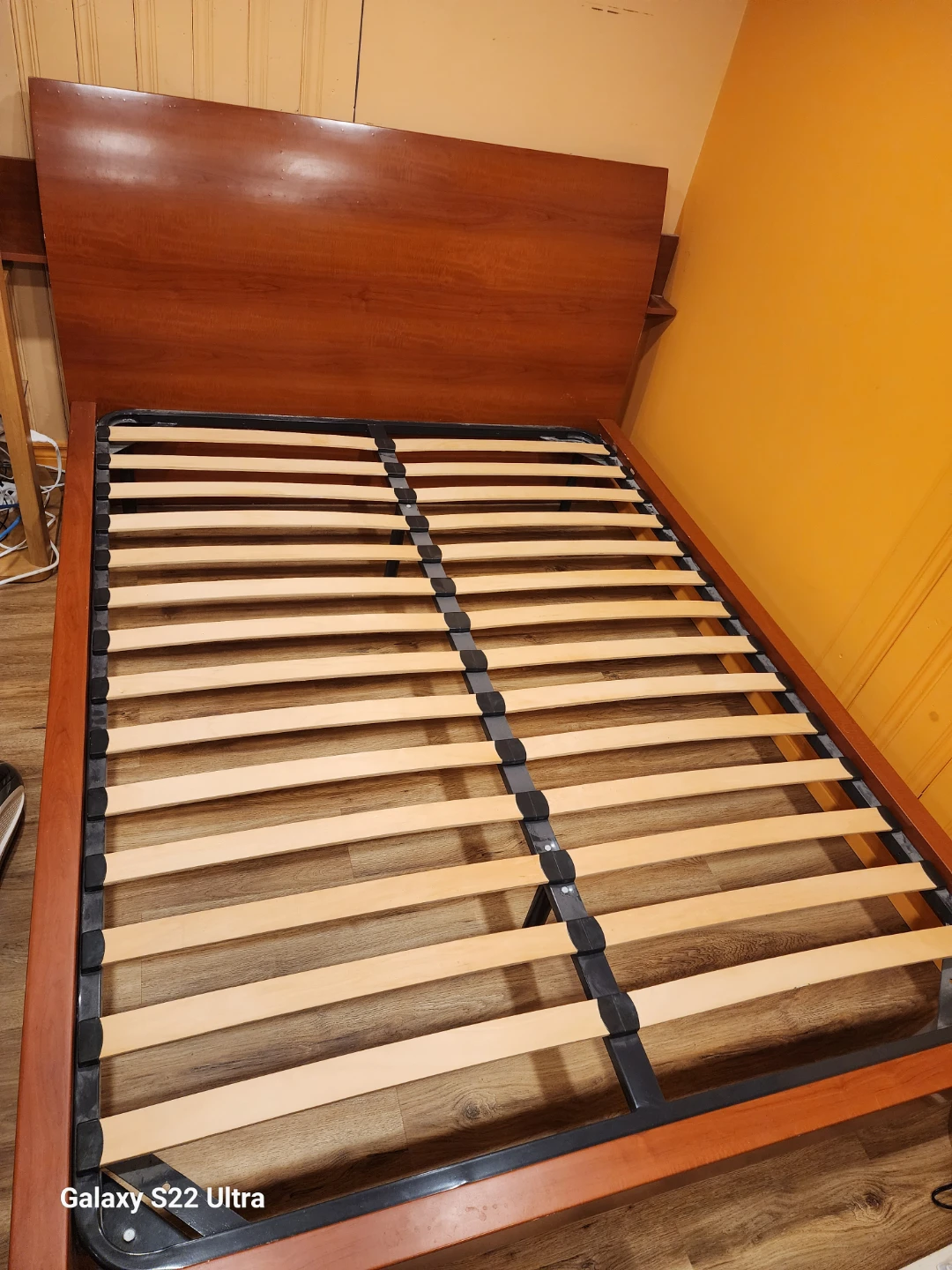 Wooden Bed Frame with Slatted Base