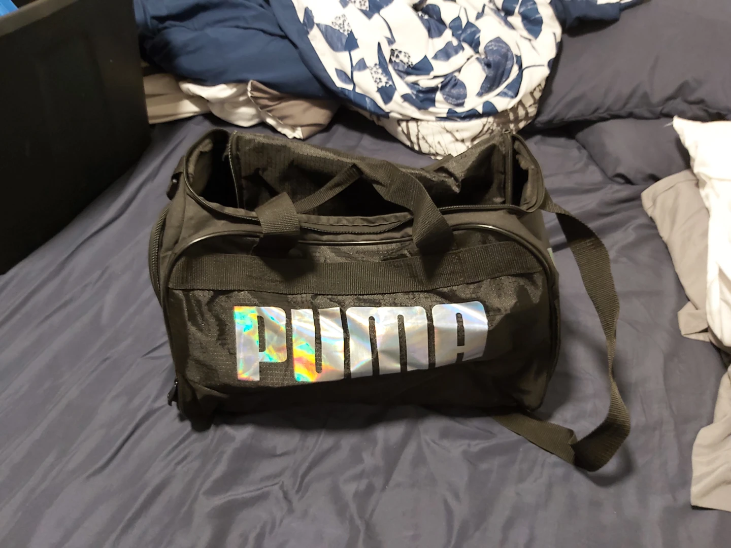 Puma Black Duffle Bag