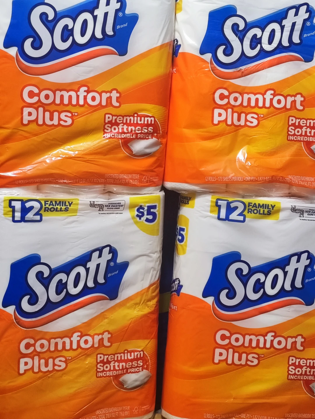 4-pack Scott Comfort Plus toilet paper